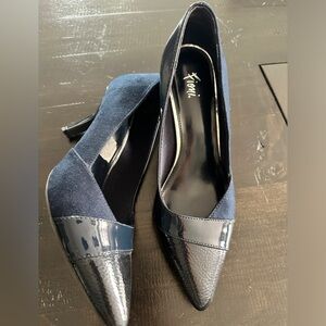 Fioni Suede and Patent Heels